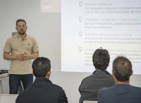 Ejemplo de una formación presencial de Revestech