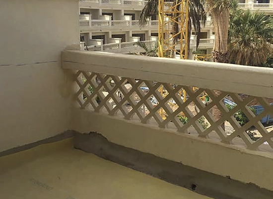 Proyecto de impermeabilización de hotel
